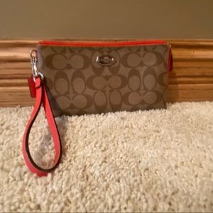 Coach Double Zip Wristlet